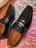老爺車(chē)皮鞋男真皮牛皮透氣男士皮鞋漆皮商務(wù)正裝皮鞋軟底休閑中年爸爸鞋 LL0768黑色【單鞋款】 40 (250mm) 標準碼 曬單實(shí)拍圖