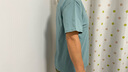 霧卡【棉T3件裝】短袖t恤男衣服圓領(lǐng)寬松潮印花T恤男青年大碼夏季休 小鹿角霧藍+EXP湖藍+大R卡其 XL 建議130-150斤 曬單實(shí)拍圖