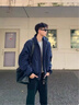靖颯 藏青色ma1美式飛行員夾克男秋季短款bomber工裝外套vibe棒球服潮 藍(lán)色 XL 曬單實(shí)拍圖