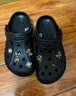 卡駱馳crocs洞洞鞋貝雅男鞋女鞋輕便耐磨一腳蹬拖鞋休閑鞋|10126 黑色-001 36 /37(220mm) 曬單實拍圖