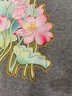 國風(fēng)金邊荷花蓮花燙畫圖案T恤衣服貼花熱轉(zhuǎn)印貼荷葉帆布包圖案貼 碧荷仙韻 曬單實(shí)拍圖