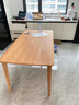 NITORI宜得利家居 家具 實(shí)木餐桌現代簡(jiǎn)約家用日式餐桌 克萊CN系列 T-01H 自然色 150cm 曬單實(shí)拍圖