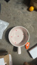 草莓陶瓷碗勺家用高顏值米飯碗少女心甜品碗釉下彩餐具套裝 【1個(gè)裝】淺粉草莓手柄碗 曬單實(shí)拍圖