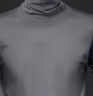 SHXI希寶服飾液氨絲光棉高領(lǐng)長(cháng)袖t恤男秋冬新款打底衫內搭. 鐵灰色 XL 150 -170斤 曬單實(shí)拍圖