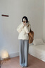 森馬（Semir）輕松|羽絨服女冬90絨子三防花苞帽插肩袖2025面包服109725113028 曬單實(shí)拍圖