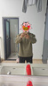 大嘴猴（paul frank）長(zhǎng)袖t恤男士春季寬松衛(wèi)衣男POLO打底衫上衣男裝 軍綠色 XL 曬單實(shí)拍圖