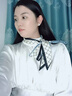 桑咻絲巾女2025新款小長(cháng)條百搭春秋夏季細窄搭配襯衫襯衣系脖圍巾領(lǐng)巾菱形小方塊-黑色邊15*145cm 曬單實(shí)拍圖