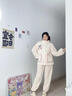 韞舜睡衣女秋冬季加絨加厚2024年款拉鏈卡通法蘭絨冬天家居服秋衣套裝 美樂(lè )迪L[100-120斤] 曬單實(shí)拍圖
