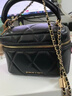 CHARLES&KEITH菱格鏈條手提斜挎小方包盒子包包女包生日禮物CK2-80782534 曬單實(shí)拍圖