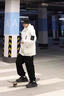 花花公子棉服男春秋冬季新款男士加絨加厚棉衣外套休閑防寒棉襖羽面包絨服 D209-白色【加絨款】 XL 【120-140斤】 曬單實(shí)拍圖