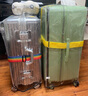 牧余新款行李箱保護套防水旅行李袋加厚耐磨拉桿箱防塵罩pvc透明箱套 透明包邊款 26寸【一個(gè)裝】 曬單實(shí)拍圖