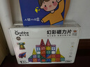 童年無限鉆面磁力片兒童益智玩具磁性拼裝禮物強力大自然拼圖積木6歲玩具 新100PCS大自然磁力片（帶1車） 曬單實拍圖