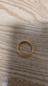 夢(mèng)金園黃金戒指 古法足金泥鰍背素圈可調節指環(huán)男女同款戒 生日禮物 約6.28g-面寬約5mm-克重多退少補 曬單實(shí)拍圖