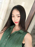 淳咪娜名媛連衣裙女夏顯瘦中長款過膝棉裙子明星同款小香風(fēng)女士顯瘦棉麻 綠色  M - 92斤以下 曬單實(shí)拍圖