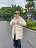Columbia哥倫比亞25秋冬新品男子金點(diǎn)防水無(wú)縫熱壓600蓬鵝絨羽絨服XE4716 191 象牙白 M (175/96A) 曬單實(shí)拍圖