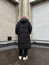 斷碼羽絨服長(cháng)款過(guò)膝冬季2025新款韓版情侶男女寬松學(xué)生中戲爆外套 黑色 男女同款 2XL 適合130到150斤穿 曬單實(shí)拍圖