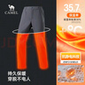 駱駝（CAMEL）男褲秋冬款2025新款休閑褲男加絨加厚保暖戶(hù)外登山徒步軟殼褲 幻影黑 L 曬單實(shí)拍圖