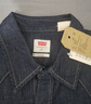 Levi's李維斯男士經(jīng)典寬松藍色牛仔襯衫時(shí)尚簡(jiǎn)約美式水洗情侶外套 復古深藍色 L 曬單實(shí)拍圖