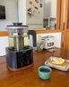格麗思（GREENIS）煮茶壺養生壺 純鈦噴淋式加熱煮茶器一體式燒水壺蒸茶壺 辦公室蒸茶器茶水分離 電茶壺圍爐煮茶 深空灰禮盒裝（純鈦壺底-單直筒茶漏） 曬單實(shí)拍圖