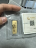 中國黃金 Au9999黃金薄片投資金條100g 曬單實拍圖