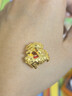 世紀緣珠寶古法黃金吊墜女999足金三花萌馬琺瑯點(diǎn)睛吊墜送女友禮物 4.84g三花御馬吊墜【紅】 曬單實(shí)拍圖
