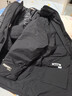 鴨鴨兒童羽絨服男女童中長款保暖工裝學(xué)生加厚外套SE 黑色 130 曬單實(shí)拍圖