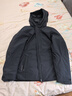 FILA85鴨絨|斐樂(lè )官方男裝羽絨服冬季新款時(shí)尚休閑連帽防水防濕外套 正黑色-BK L 175/96A 曬單實(shí)拍圖
