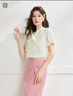 IEF/愛(ài)依服時(shí)尚套裝2025夏季新款法式名媛淑女氣質(zhì)顯瘦上下套裙 粉 M 曬單實(shí)拍圖
