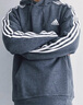 adidas情侶加絨加厚寬松連帽長(zhǎng)袖套頭衛(wèi)衣男女秋冬阿迪達(dá)斯輕運(yùn)動(dòng) 碳黑   XL 曬單實(shí)拍圖