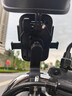 斑納塞電動(dòng)車(chē)手機支架騎手外賣(mài)騎行導航支架摩托車(chē)自行車(chē)減震遮陽(yáng)防雨帽 黑色 車(chē)把款（一個(gè)裝） 曬單實(shí)拍圖