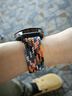 CangHua 適用小米Watch S4/S3/S1/S2表帶 xiaomi watchS1Pro/color2/運動(dòng)版透氣磁吸尼龍編織表帶 彩虹 曬單實(shí)拍圖