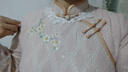 聽(tīng)月小筑【映雪香腮】原創(chuàng  )女秋冬國風(fēng)刺繡改良旗袍日常百搭新中式披肩外套 旗袍 預售30天 M 曬單實(shí)拍圖