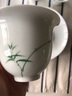 簡(jiǎn)先生景德鎮(zhèn)市青竹功夫茶具套裝純手繪整套白瓷陶瓷蓋碗茶杯 青竹茶器 曬單實(shí)拍圖