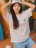 斯凱奇（Skechers）女裝2025秋季新款圓領(lǐng)透氣半袖跑步運動(dòng)上衣休閑時(shí)尚短袖女T恤衫 棉花糖白/全棉透氣 2XL (175) 曬單實(shí)拍圖