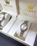 勞力士王子新款情侶手表一對非機械石英表自動(dòng)超薄防水簡(jiǎn)約氣質(zhì)專(zhuān)用男女對表 升級版間白盤(pán)情侶一對+送皮表帶 曬單實(shí)拍圖