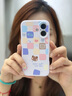 圣圖朗新款17AI按鍵全包iphone16pro手機殼蘋果15p液態(tài)硅膠13高級感14promax卡通11軟植絨12可愛女款全包 愛心格子熊【草紫色】16以上AI按鍵全包  iPhone 16 曬單實拍圖