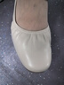 星期六女鞋低跟女士真皮皮鞋單鞋2025新款休閑船鞋SSD1111C74 米白  38  曬單實(shí)拍圖