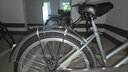 飛鴿（FLYING PIGEON）自行車成人通勤車自行車學生單車成人自行車通勤自行車城市公路車 頂配銀|單速+雙碟剎+實心胎+禮包 26寸|身高160-185cm 曬單實拍圖