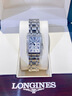 瑞士正品Longines浪琴小方金表鋼帶時(shí)尚石英手表黛綽維納鑲鉆女表 黛綽維納白盤(pán)鑲鉆鋼帶 石英 曬單實(shí)拍圖