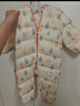 英氏（YEEHOO）兒童羽絨服秋冬納米抗菌輕薄款嬰兒羽絨服連體衣超韌絨 林中雪人 90 cm-充絨量51g-建議1-2歲 曬單實(shí)拍圖