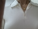 蕉下（beneunder）打底衫女POLO領(lǐng)半拉鏈肌底秋款內(nèi)搭長袖棉感彈力柔膚SF028 曬單實(shí)拍圖