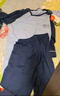 貓人兒童睡衣薄款男童短袖套裝夏季莫代爾中大童家居服 蔚藍  180  曬單實(shí)拍圖