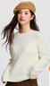 森馬（Semir）森柔毛衫|商場(chǎng)同款毛衣女圓領(lǐng)純色2024冬季絞花上衣101724107014 曬單實(shí)拍圖