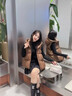 鴨鴨（YAYA）連帽羽絨馬甲女款2025新款韓版寬松咖色高級感時(shí)尚百搭 黑色 M 曬單實(shí)拍圖