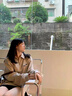 EPET大碼300斤秋冬加絨原宿風(fēng)翻領(lǐng)衛衣女美式復古寬松長(cháng)袖上衣學(xué)生潮 杏色 不加絨 XL 建議110-140斤 曬單實(shí)拍圖