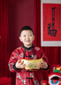 G.DUCKKIDS小黃鴨兒童漢服男童女童古裝中國風(fēng)拜年服寶寶唐裝表演服過年衣服 如意套裝男童 加絨 120 尺碼5~6歲【110-120cm】 曬單實拍圖