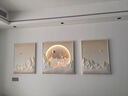 仙陶立體油畫(huà)沙發(fā)背景墻三聯(lián)裝飾畫(huà)浮雕手繪壁畫(huà)客廳掛畫(huà)輕奢大氣簡(jiǎn)約 一鹿晨光-奶咖 高80cm總長(cháng)220cm(可調整長(cháng)度) 曬單實(shí)拍圖