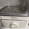 美的（Midea）電蒸鍋 電煮鍋電火鍋多功能鍋家用電鍋蒸蛋器蒸包子鍋電熱鍋10.8升三層大容量多用途鍋ZGE2323Z02 曬單實(shí)拍圖