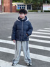 雅鹿2025新款兒童羽絨服短款男童女童中小童寶寶幼童加厚洋氣冬裝外套 藏青色 150 曬單實(shí)拍圖