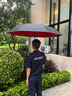 Momikawa自動(dòng)反向傘長(cháng)柄雨傘加大加厚加固晴雨兩用大號車(chē)載汽車(chē)專(zhuān)用汽車(chē)傘 紅色8骨手動(dòng)開(kāi)收-128cm-適合3人 曬單實(shí)拍圖